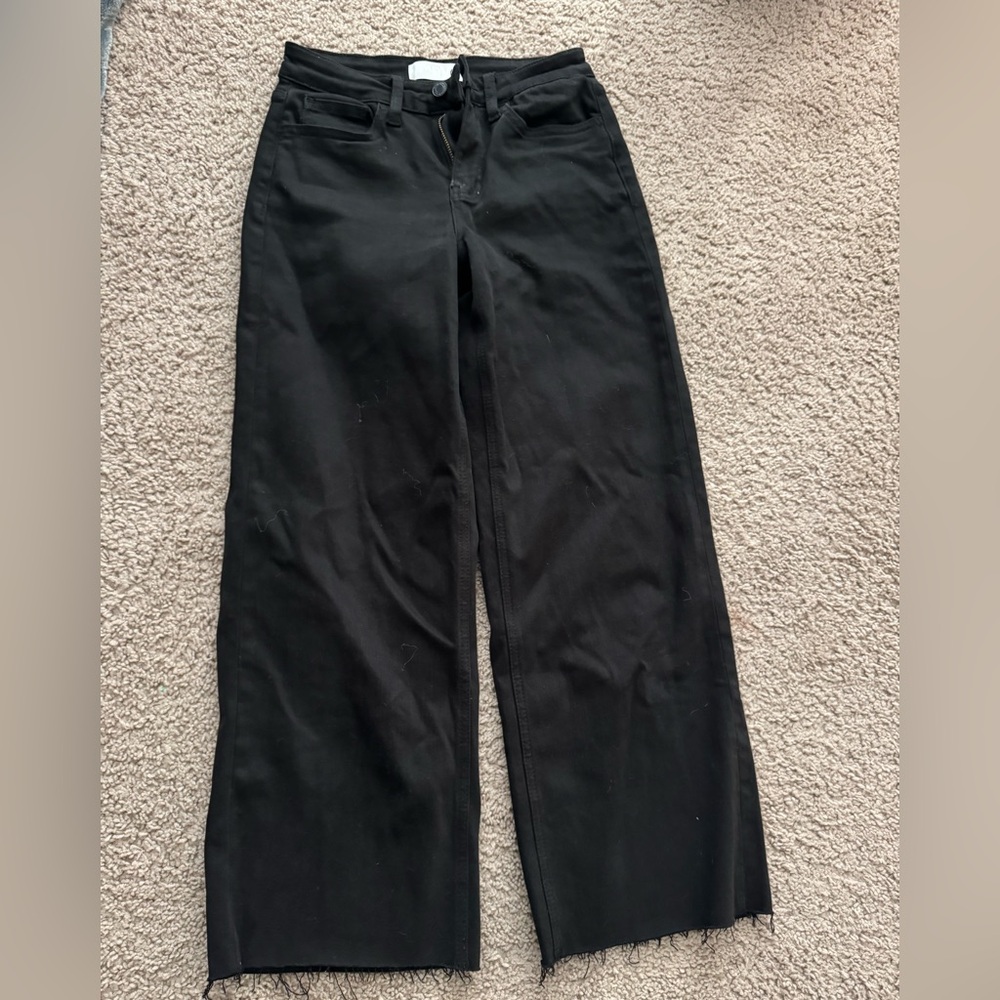 Black Wide-Leg Pants